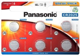 PANASONIC Bateria CR2025 PANASONIC (blister 6 szt.)
