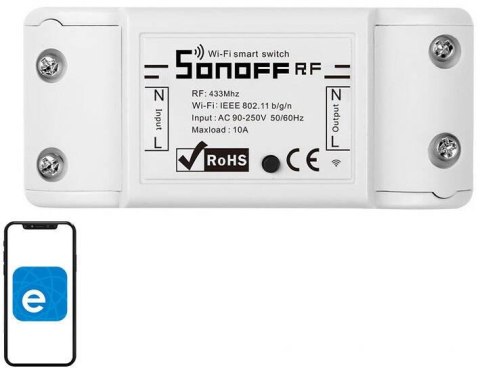 SONOFF Inteligentny przełącznik WiFi + RF 433 Sonoff RF R2