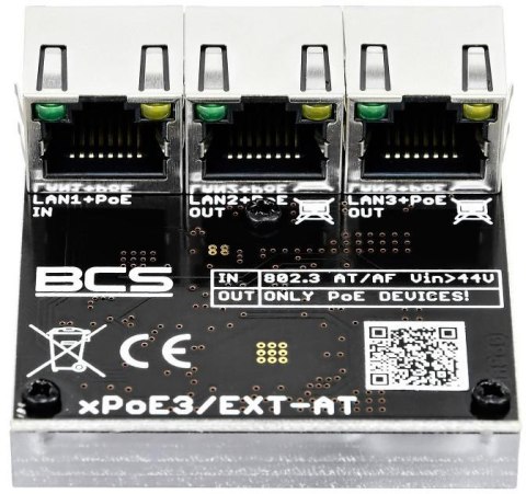 BCS Switch POE BCS POWER BCS-xPoE3/EXT-AT