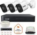 BCS Zestaw monitoringu IP BCS Basic 3x Kamera BCS-B-TIP15FR3(2.0) Rejestrator z dyskiem