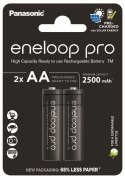 PANASONIC Akumulatorki R6 / AA Panasonic Eneloop PRO 2500mAh Ni-MH BK-3HCDE/2BE (blister 2 szt.)