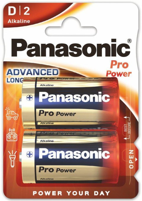 PANASONIC Bateria D / LR20 PANASONIC PRO POWER (blister 2 szt.)