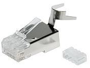 SOLARIX WTYK SIECIOWY KONEKTOR SOLARIX RJ45 CAT.6A STP EKRANOWANY KRJS45/6ASLD 100szt