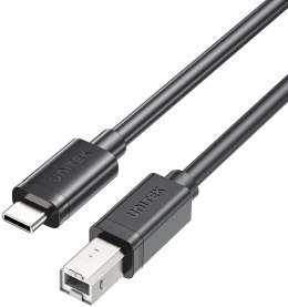 UNITEK Kabel do drukarki Unitek USB C na USB B 2.0 czarny 5m