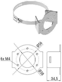ATS FORMS UCHWYT SŁUPOWY ATS US H-D