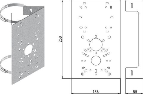 ATS UCHWYT SŁUPOWY ATS US H-D-BOX