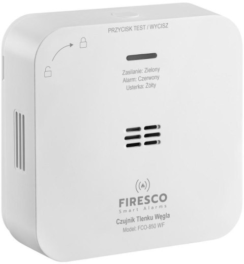 FIRESCO Zestaw czujników FIRESCO czujnik czadu + dymu z WiFi