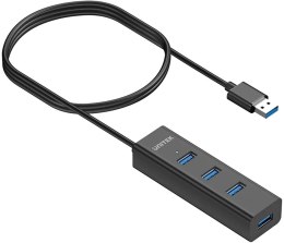 UNITEK Aktywny hub USB Unitek 4w1 5Gbps z zasilaniem przez USB-C