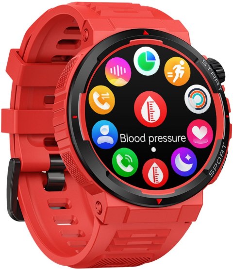 ZEBLAZE Smartwatch Zeblaze Ares 3 Plus czerwony