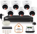 DAHUA Zestaw monitoringu IP DAHUA 6 kamer IPC-HDW1439V-A-IL 4Mpx