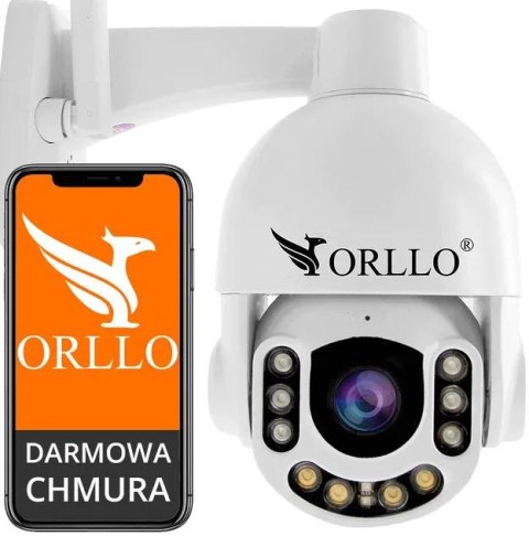 ORLLO Kamera Zewnętrzna Obrotowa GSM na Kartę SIM Orllo Z7 PRO + Panel fotowoltaiczny SM6030 Pro