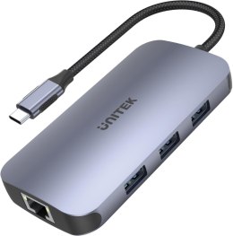 UNITEK Unitek D1071A Hub N9+ USB-C HDMI, PD 100W, czytnik kart