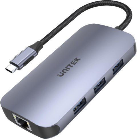 UNITEK Unitek D1071A Hub N9+ USB-C HDMI, PD 100W, czytnik kart