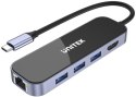 UNITEK Unitek D1084A Hub USB-C 3.1 RJ-45 3xUSB-A HDMI 4K PD100W