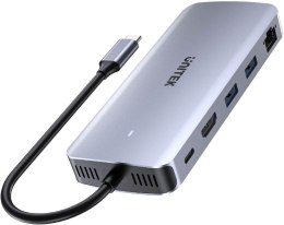 UNITEK Unitek D1120A01 Aktywny Hub USB-C 10 Gbps, Obudowa na dysk M.2, HDMI