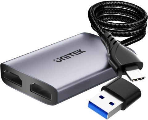 UNITEK Unitek V1427A01 Adapter USB/C/A na 2x HDMI MST FullHD