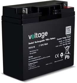 VOLTAGE Akumulator AGM Voltage 12V 18Ah VE12-18 (Żywotność 6-9 lat)