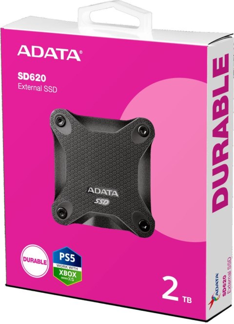 ADATA Dysk Zewnętrzny SSD Adata SD620 2TB czarny