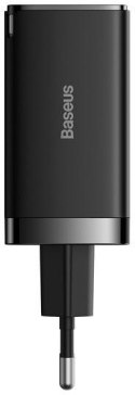BASEUS Ładowarka sieciowa Baseus GaN 5 Pro Fast Charger CCGP120201 65W 1x USB-A 2x USB-C PD 3.0 QC 4.0 + kabel USB-C