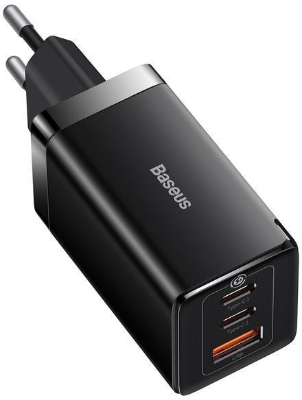 BASEUS Ładowarka sieciowa Baseus GaN 5 Pro Fast Charger CCGP120201 65W 1x USB-A 2x USB-C PD 3.0 QC 4.0 + kabel USB-C