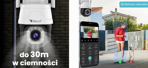 ORLLO Kamera IP ORLLO Z17 PRO 4K zewnętrzna obrotowa GSM na kartę SIM