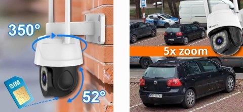 ORLLO Kamera IP ORLLO Z17 PRO 4K zewnętrzna obrotowa GSM na kartę SIM