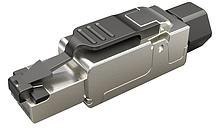 SOLARIX WTYK MODULARNY KONEKTOR PRZEMYSŁOWY SAMOZACISKOWY SOLARIX RJ45 CAT.6A STP 8P8C