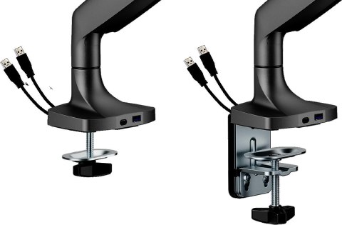 SPACETRONIK Uchwyt do monitora 17"-45" Spacetronik SPA-S110B USB