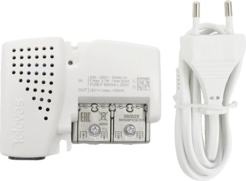 TELEVES Wzmacniacz domowy PicoKom 3 wyjścia (2+TV): VHF/UHF-LTE700 Ready ref.560523
