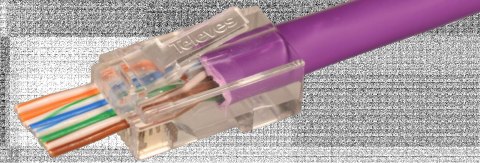 TELEVES Złącze RJ45 męskie pass through UTP Kat 6 ref. 209906