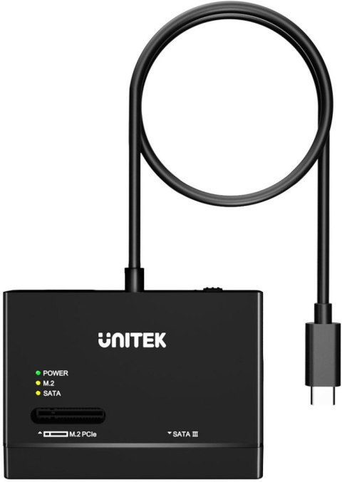 UNITEK S1232A01-EU Unitek Mostek USB-C na dyski SATA i M.2 MVMe