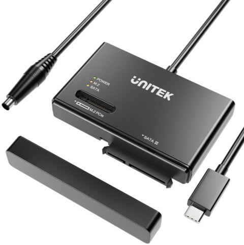 UNITEK S1232A01-EU Unitek Mostek USB-C na dyski SATA i M.2 MVMe