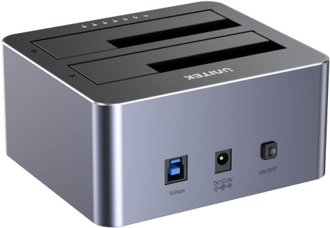 UNITEK Y-3026GY01-EU Unitek Stacja klonująca dyski 2 x SATA 2,5"/3,5" USB 5Gbps