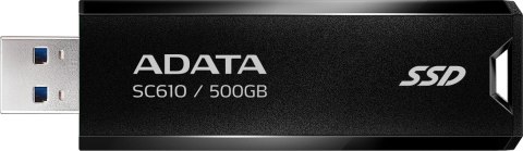 ADATA Dysk zewnętrzny SSD Adata SC610 500GB USB3.2A czarny