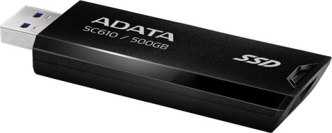 ADATA Dysk zewnętrzny SSD Adata SC610 500GB USB3.2A czarny