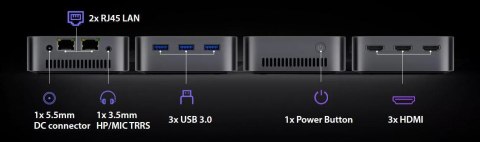 BLACKVIEW Mini PC Blackview MP80 N5095 16GB 1TB-SSD W11 Home