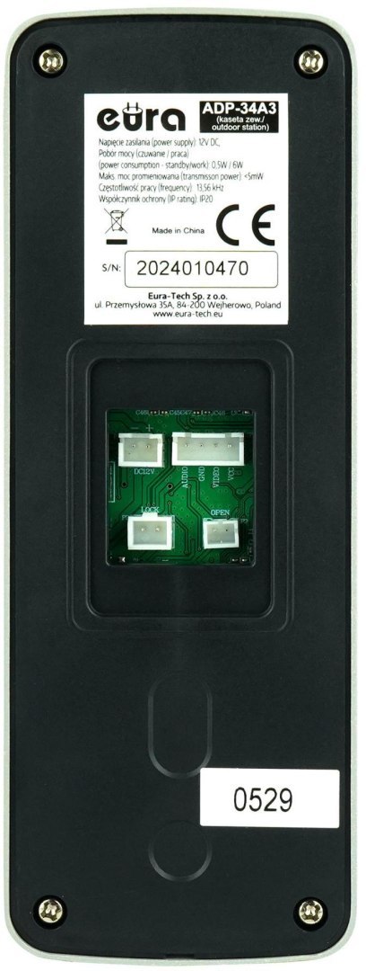 EURA Domofon EURA ADP-34A3 biały
