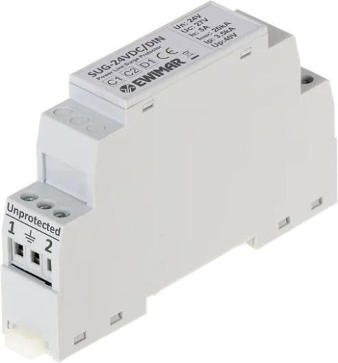 EWIMAR Ogranicznik przepięć 24V DC na szynę DIN EWIMAR SUG-24VDC/DIN