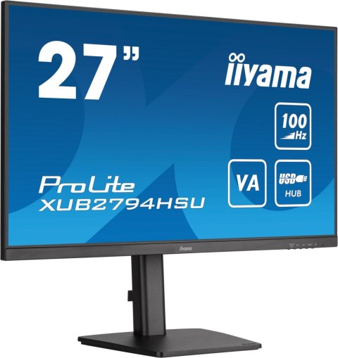 IIYAMA Monitor LED IIYAMA XUB2794HSU-B6 27 cali VA 100Hz 1ms HAS Pivot