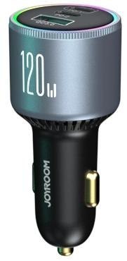 JOYROOM Ładowarka samochodowa Joyroom JR-CCN07 120W 5.0A PD 3.0 QC 3.0 1x USB-A 2x USB-C + kabel