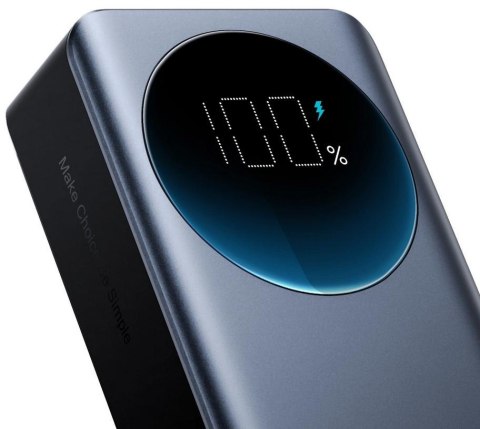 JOYROOM Powerbank Joyroom Digital Display JR-PBF05 30000mAh 65W PD 3.0 QC 3.0 1x USB-A 2x USB-C z kablem