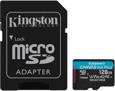 KINGSTON Karta pamięci microSD Kingston Canvas Go Plus microSDXC C10 UHS-I 128GB