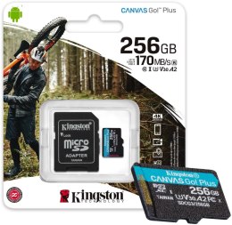 KINGSTON Karta pamięci microSD Kingston Canvas Go Plus microSDXC C10 UHS-I 256GB