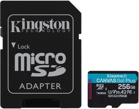 KINGSTON Karta pamięci microSD Kingston Canvas Go Plus microSDXC C10 UHS-I 256GB