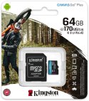 KINGSTON Karta pamięci microSD Kingston Canvas Go Plus microSDXC C10 UHS-I 64GB