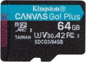 KINGSTON Karta pamięci microSD Kingston Canvas Go Plus microSDXC C10 UHS-I 64GB