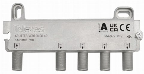 TELEVES Rozgałęźnik antenowy rtv 4-drożny F4D 519604 Televes