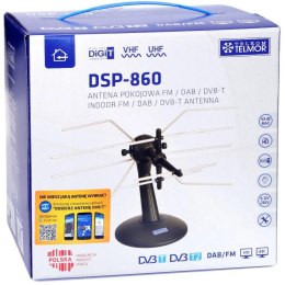 TELMOR Antena pokojowa Telmor DSP-860 DVB-T2 aktywna