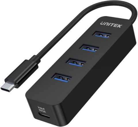 UNITEK Unitek H1117B Hub USB-C, 4 porty USB 3.1, aktywny, 10 W