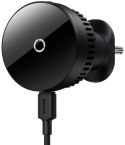 BASEUS UCHWYT SAMOCHODOWY ŁADOWARKA INDUKCYJNA Baseus MagPro C40164100121-00 Qi 15W MagSafe NA KRATKĘ CZARNY